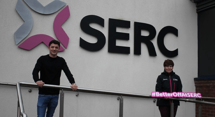 Commonwealth and European pommel horse champion, Rhys McClenaghan BEM (21), took time out of his training schedule recently to call in to South Eastern Regional College (SERC), catch up with the lecturing team and film an interview.